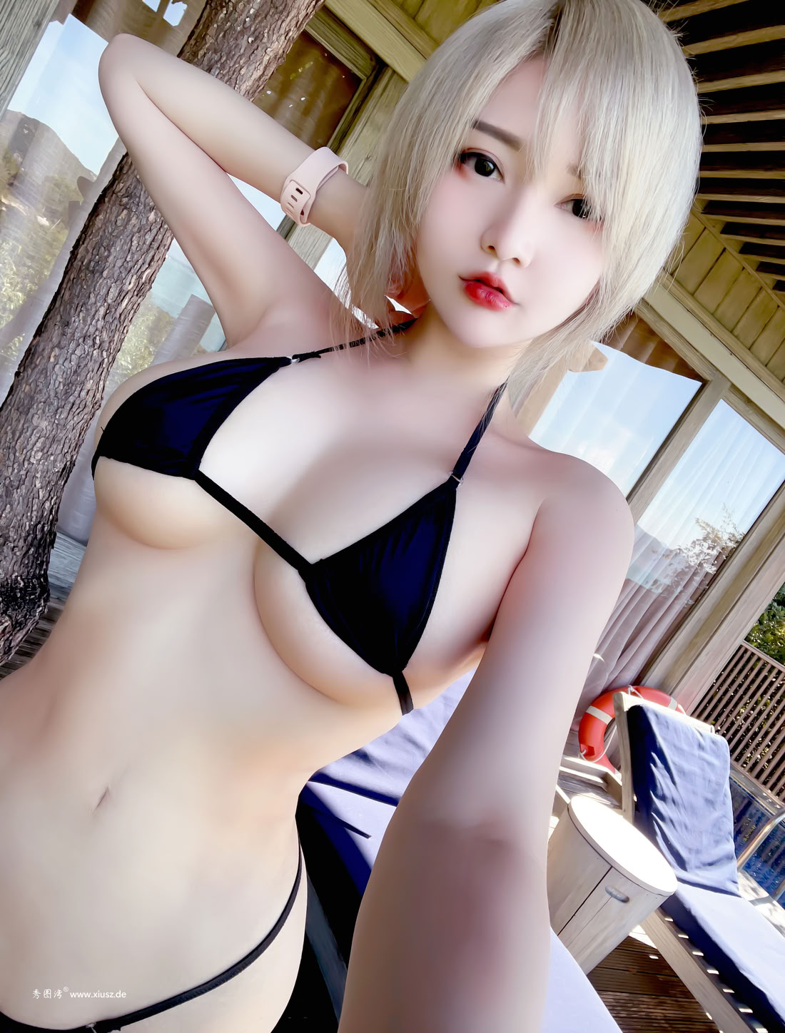 Potato Godzilla NO.117 Casual_TeasingWithBlackBikini_NSFW [19P／63MB]